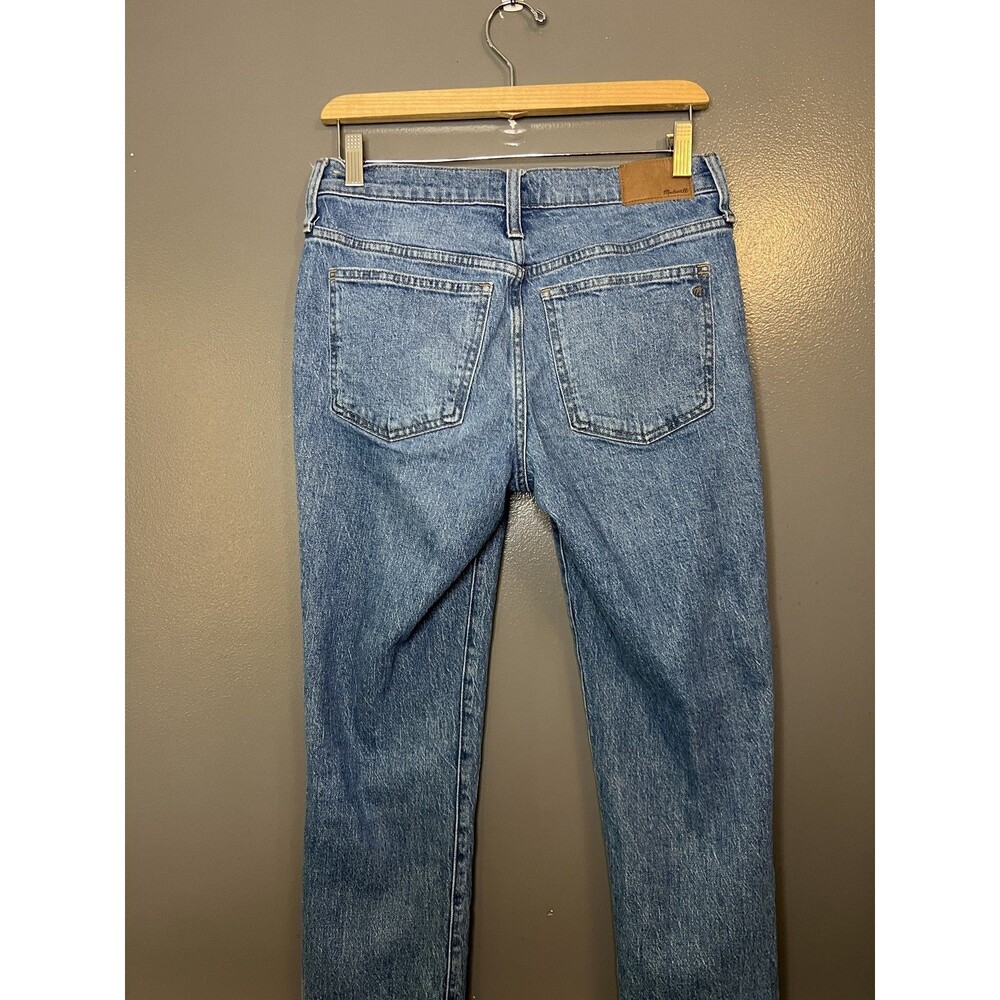 Madewell Jeans Womens 26 Blue Perfect Vintage Straight Raw Hem Stretch Denim - Picture 4 of 9